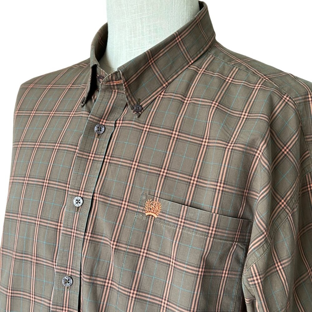 Cinch Long Sleeve Shirt - Size XL - Plaid - Button Down